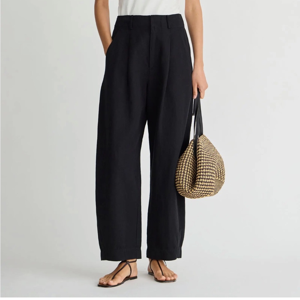 Apiece Apart Bari Crop Trousers Black Size 6 New Without Tags